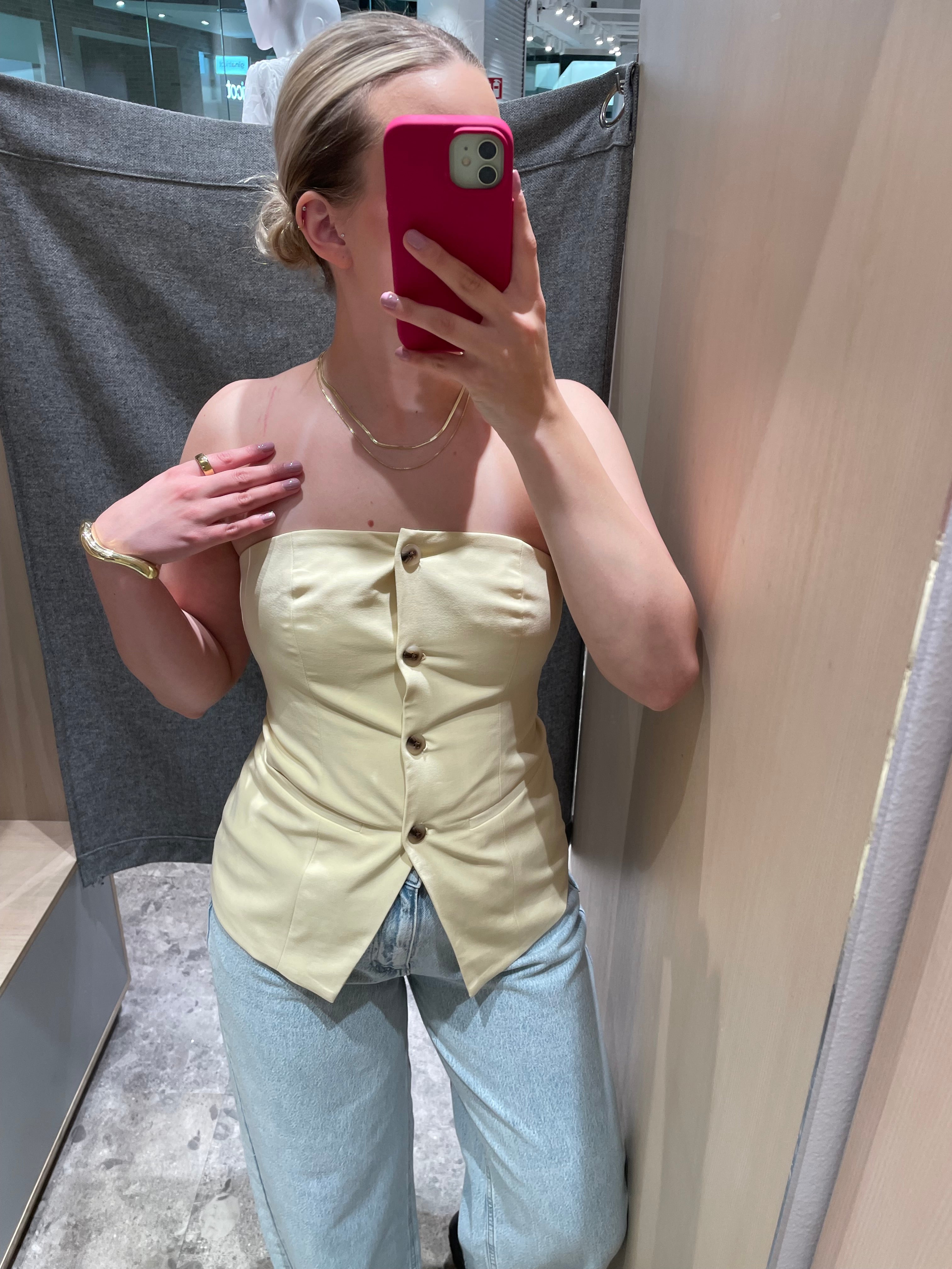 VIHANDI Top - Pale Banana